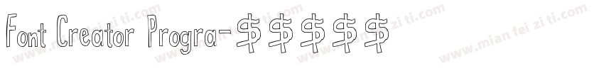 Font Creator Progra字体转换